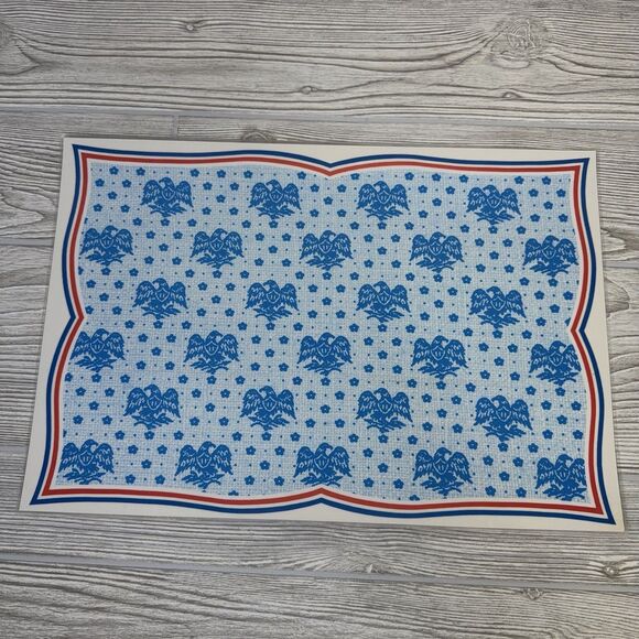 Norman Rockwell "The Four Freedoms" Laminated Placemats Set Of 4 WWII Prints 70s - Picture 4 of 15